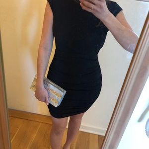 BCBG Generation Black Ruched Dress (NEW WITH TAG!)